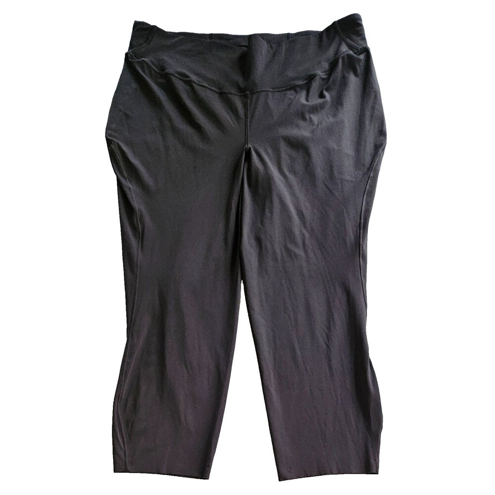 Lululemon Base Pace High Rise Crop 23" Smooth Nulux Leggings Grey 18 LW6B01S - Picture 4 of 9